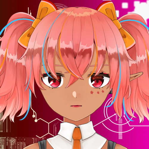 【Live2Dモデル】褐色ギャルエルフ次女