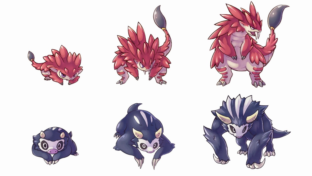 2段階進化する2Dモンスターパック【キャラクター画像素材】