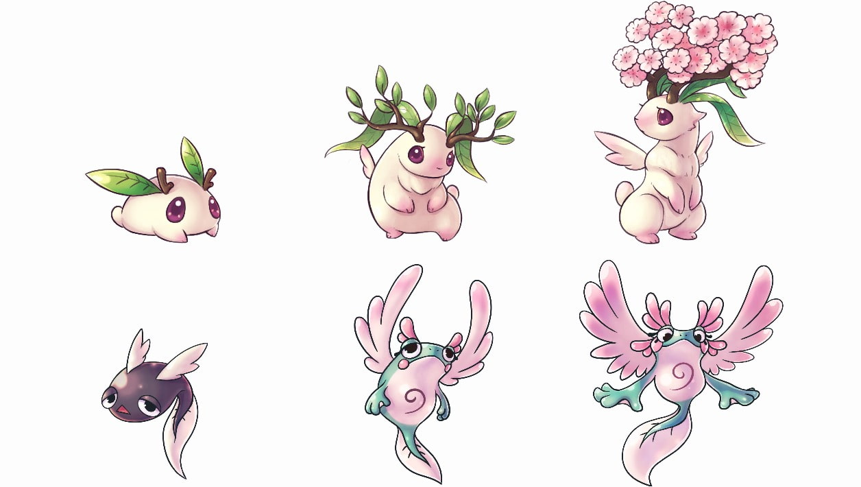 2段階進化する2Dモンスターパック【キャラクター画像素材】