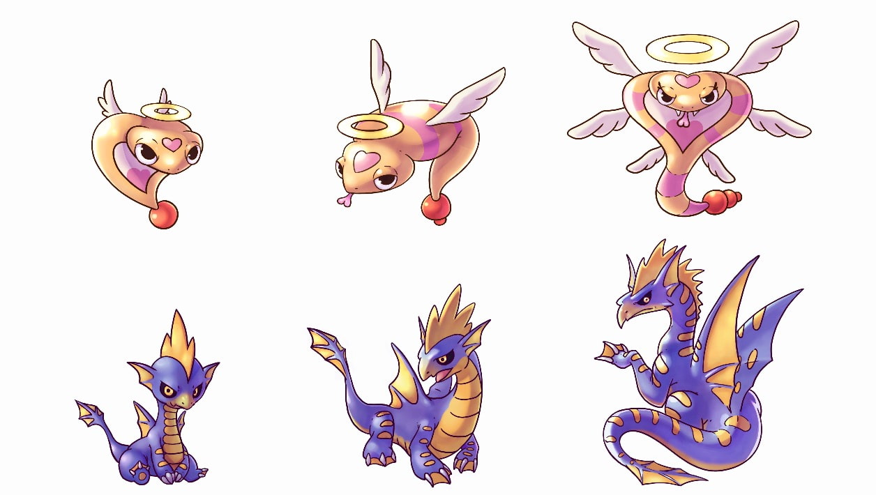 2段階進化する2Dモンスターパック【キャラクター画像素材】