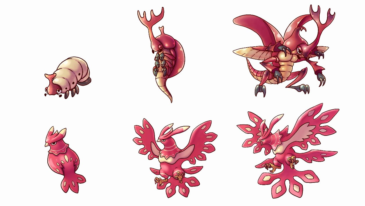 2段階進化する2Dモンスターパック【キャラクター画像素材】