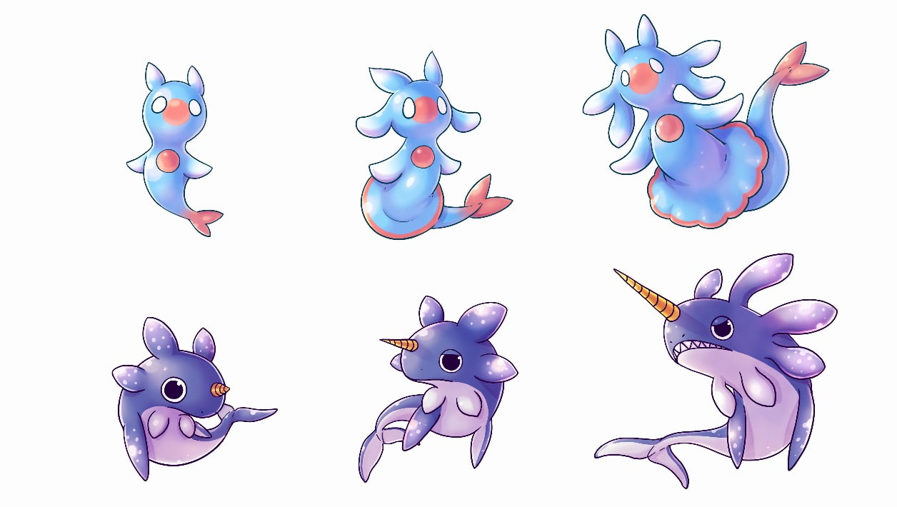 2段階進化する2Dモンスターパック【キャラクター画像素材】