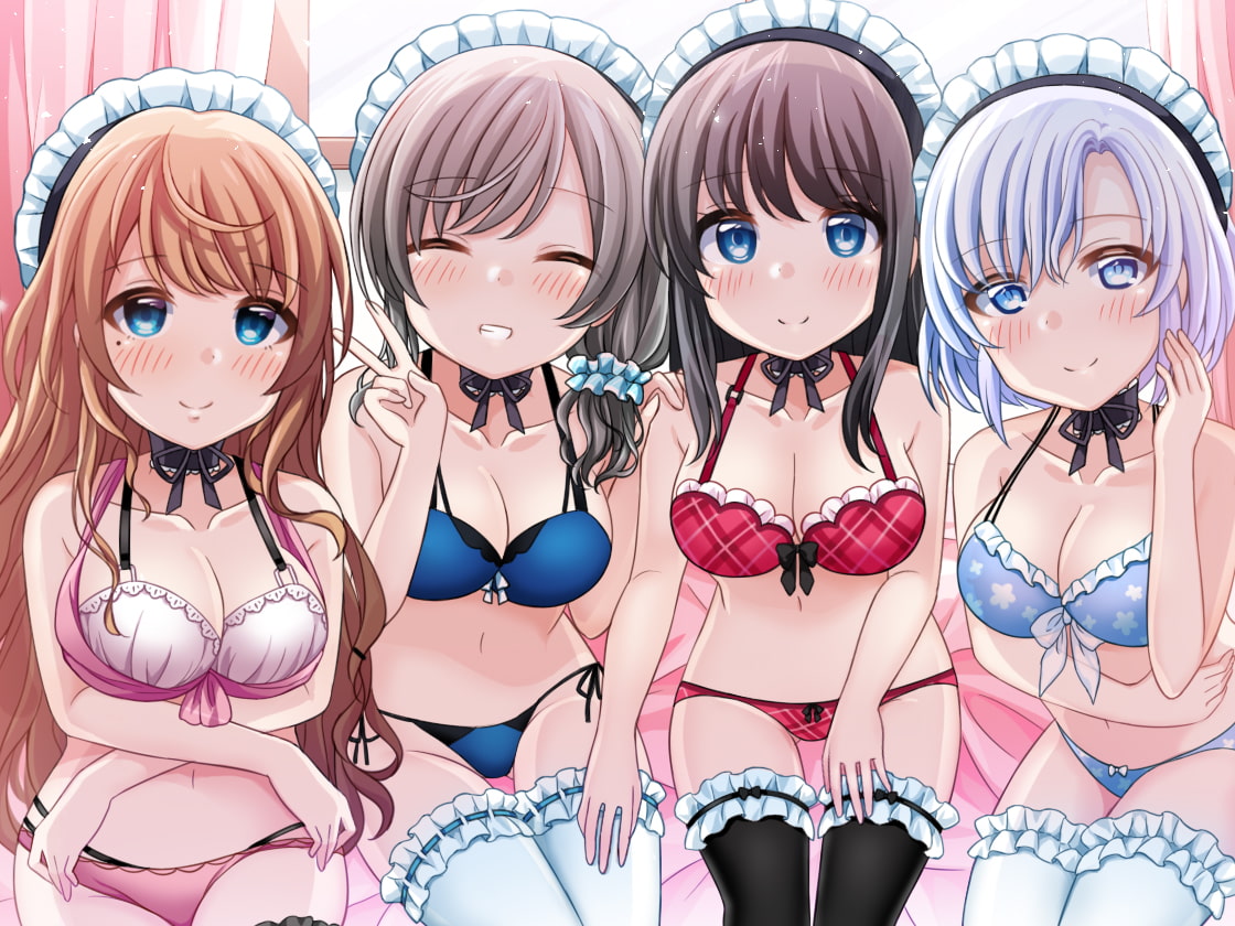 ハーレムオナサポ 4人のメイドがご主人様のオナニーをお手伝いするバイノーラル