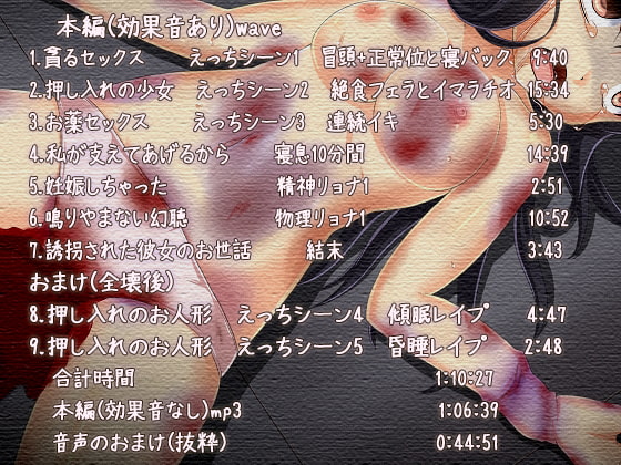 誘拐された彼女のお世話 えっち重視のリョナ音声