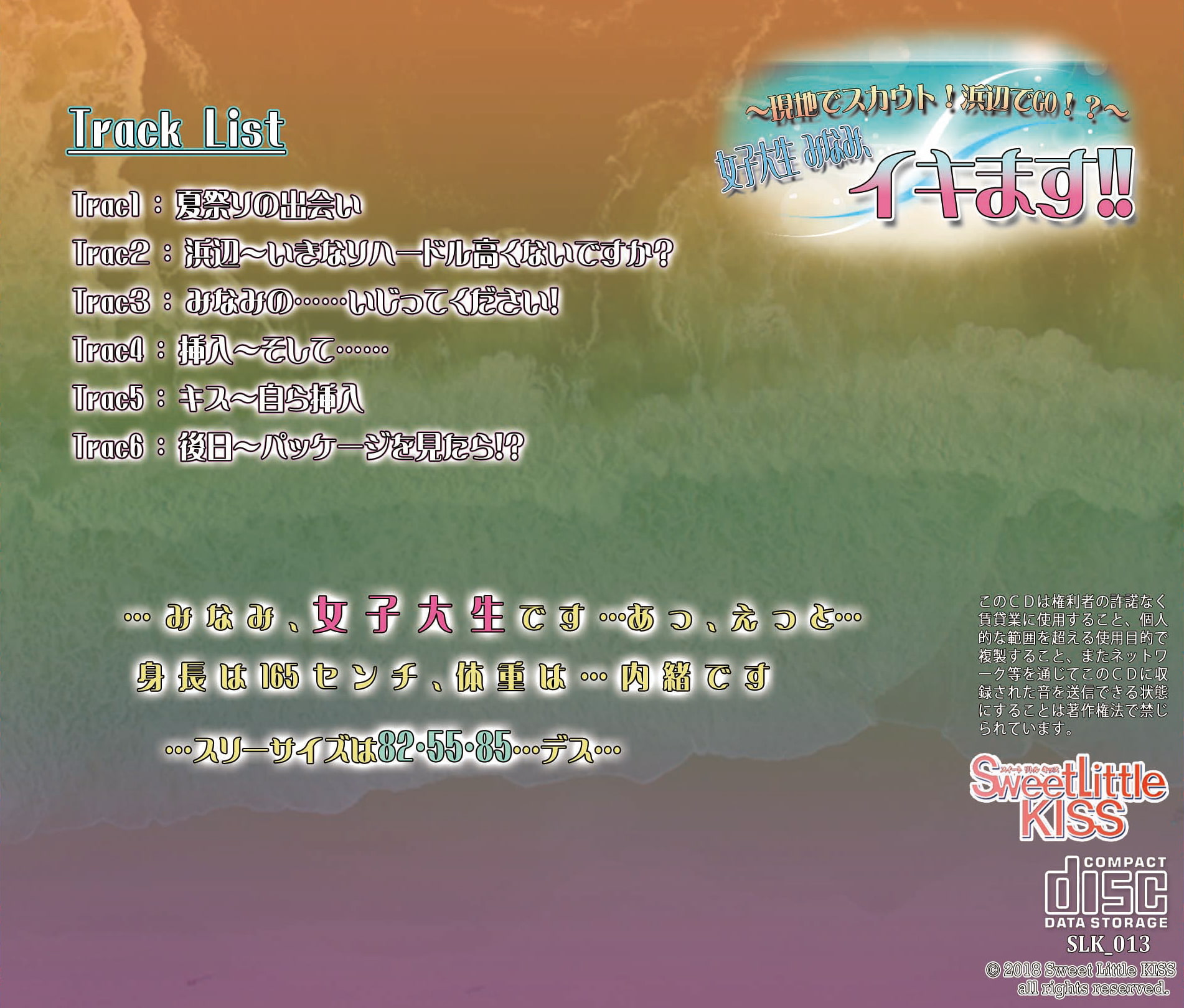 ハイレゾ48K/バイノーラル～現地でスカウト!浜辺でGO!?～女子大生 みなみ、イキます!!