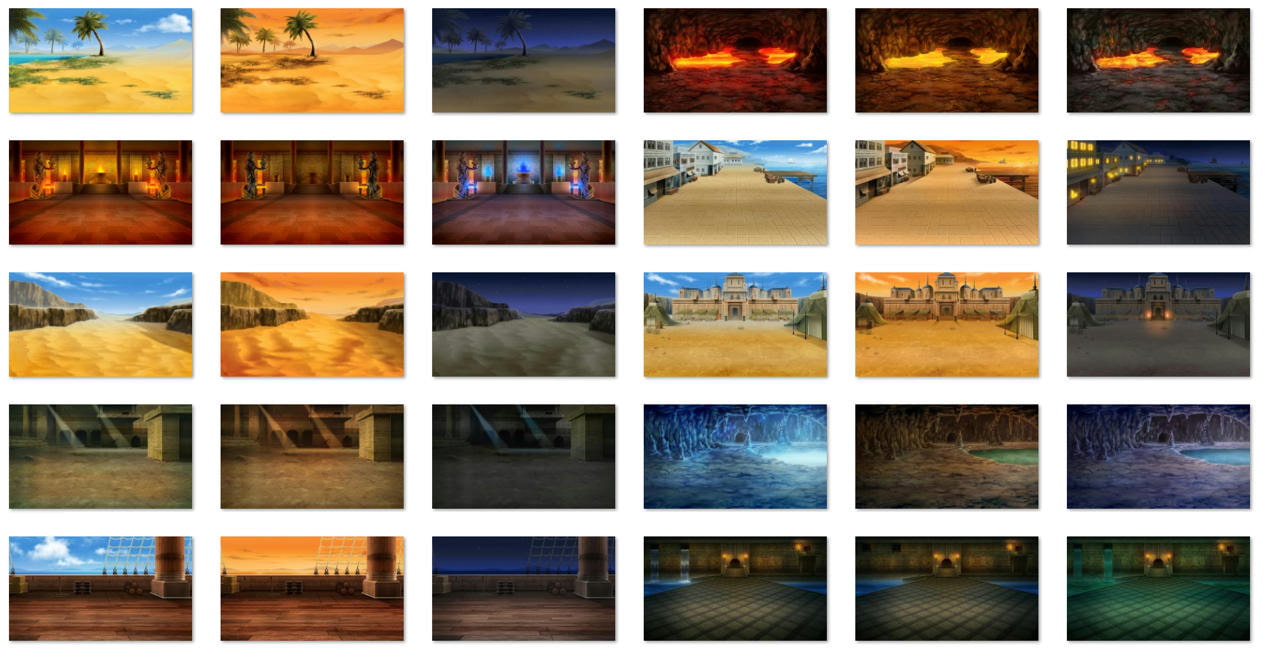 砂漠の戦闘背景 サファイアソフト素材 Vol2