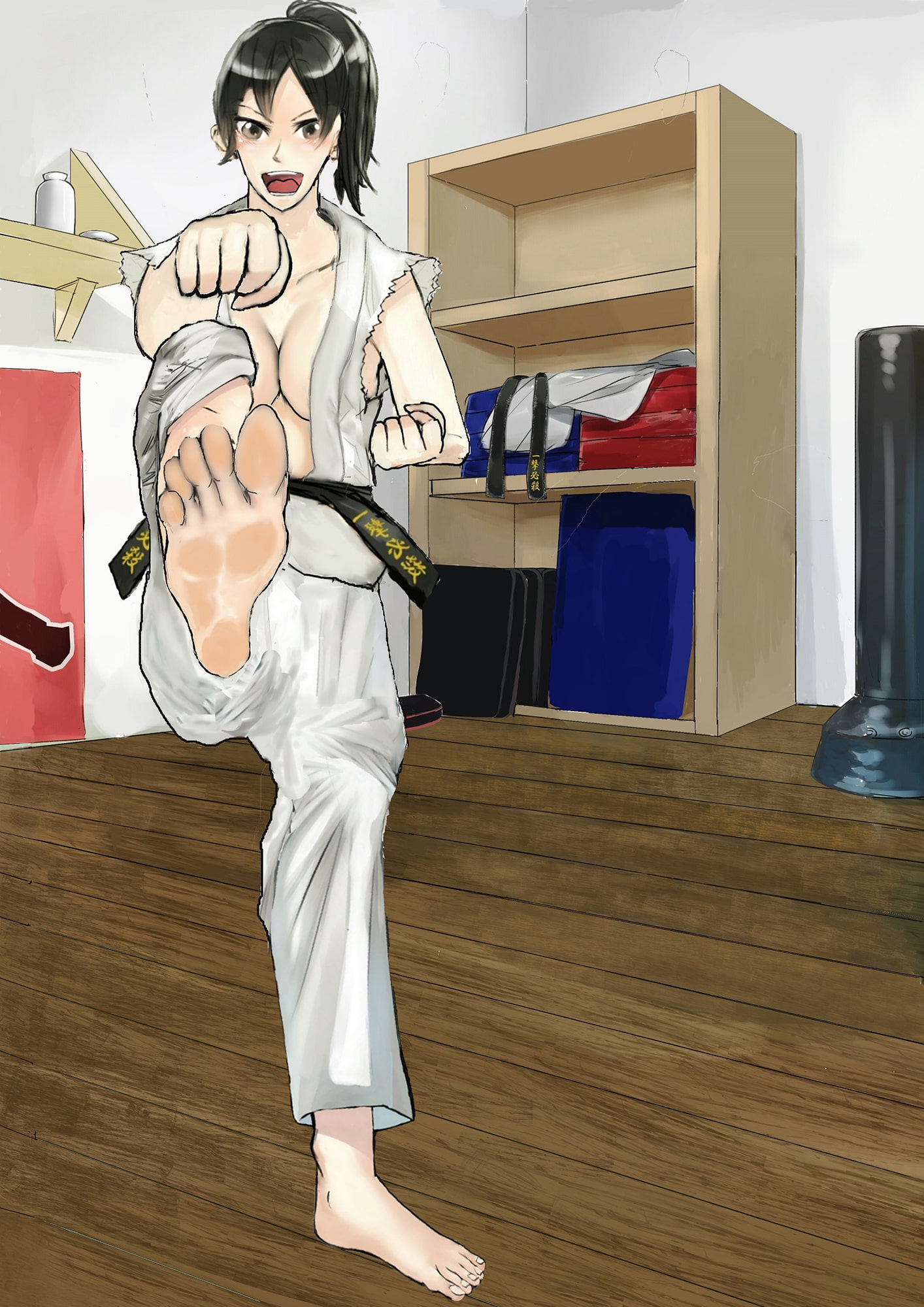 空手ラブストーリー10 型を演じる麻里