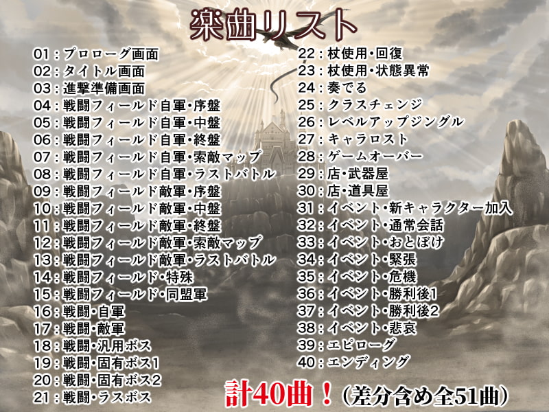 SRPG音楽素材集「イルジオン戦記」vol.1