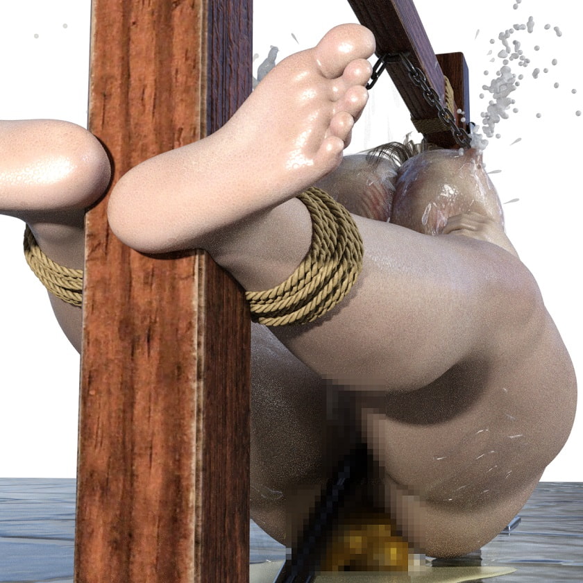 食い込むロープそして浣腸