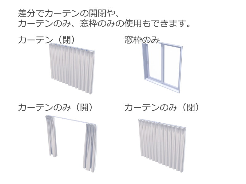全角度対応イベントCG用背景素材集 『窓、カーテン』