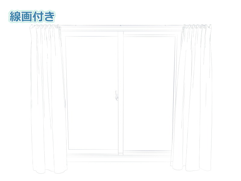 全角度対応イベントCG用背景素材集 『窓、カーテン』