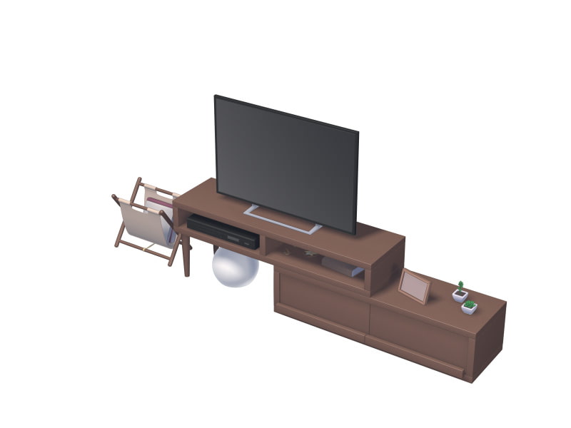 全角度対応イベントCG用背景素材集 『テーブル、テレビ周り』