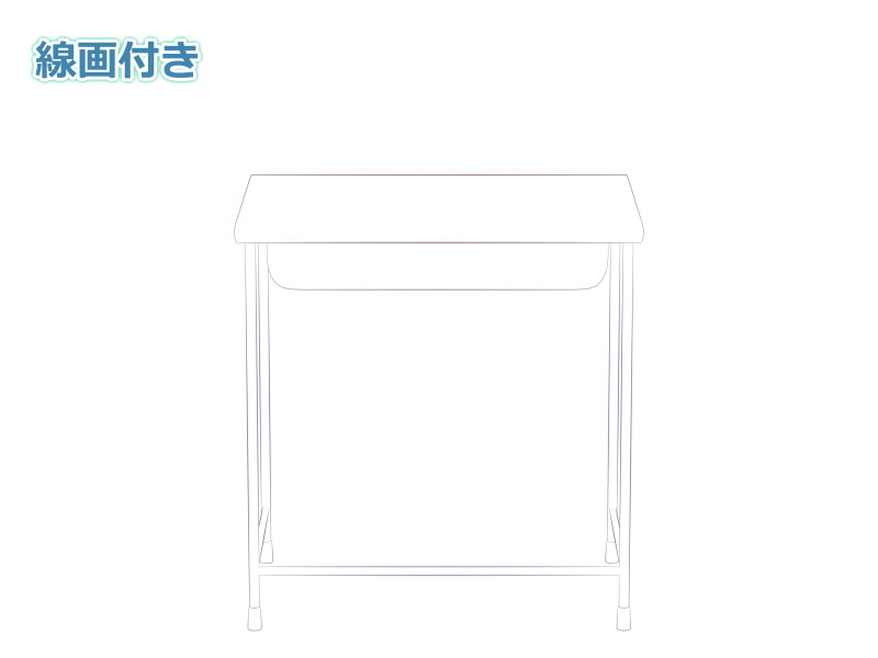 全角度対応イベントCG用背景素材集 『教室の椅子と机』