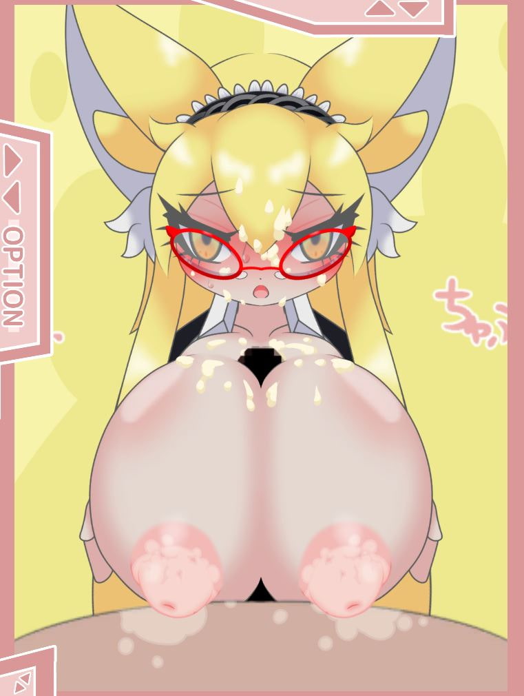 金髪狐耳巨乳ちゃん!おてがるパイズリゲーム