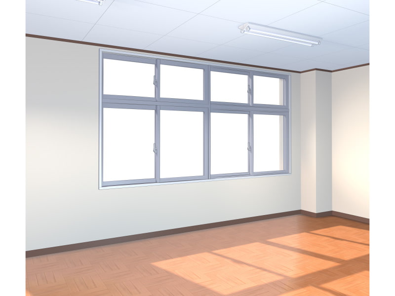 全角度対応イベントCG用背景素材集 『教室の壁、窓、ドア』