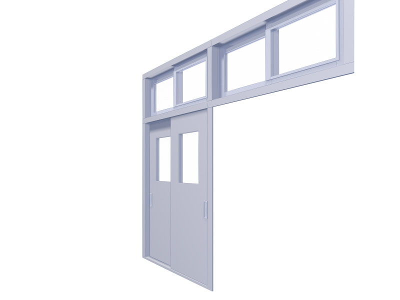 全角度対応イベントCG用背景素材集 『教室の壁、窓、ドア』