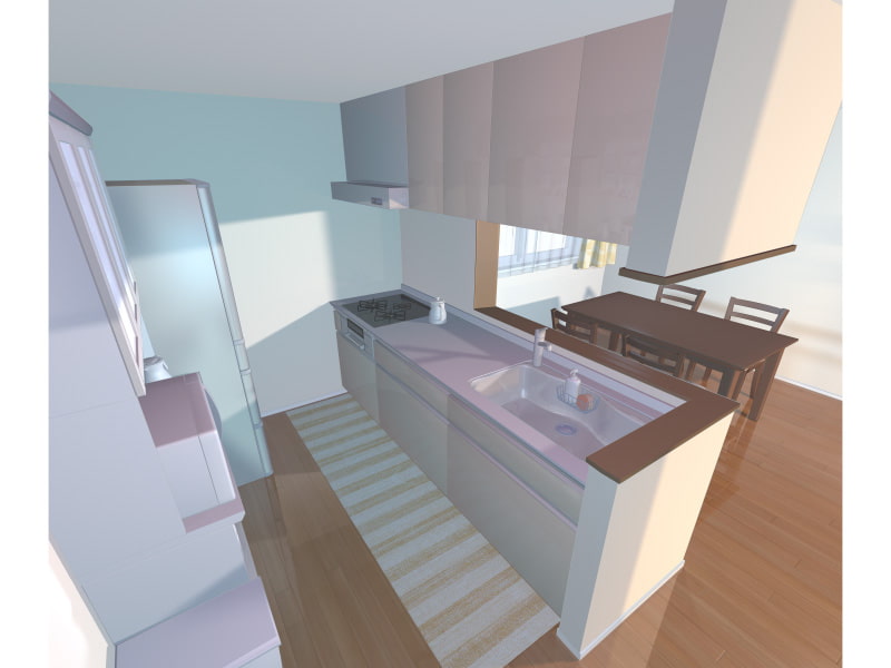 全角度対応イベントCG用背景素材集 デラックス・ルーム版『リビング、ダイニング、キッチン、部屋』