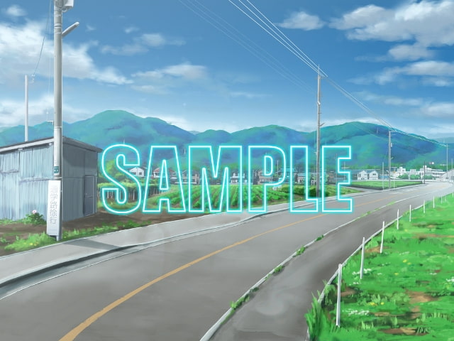 背景素材:田舎道1