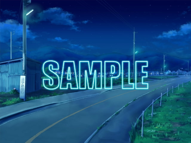 背景素材:田舎道1