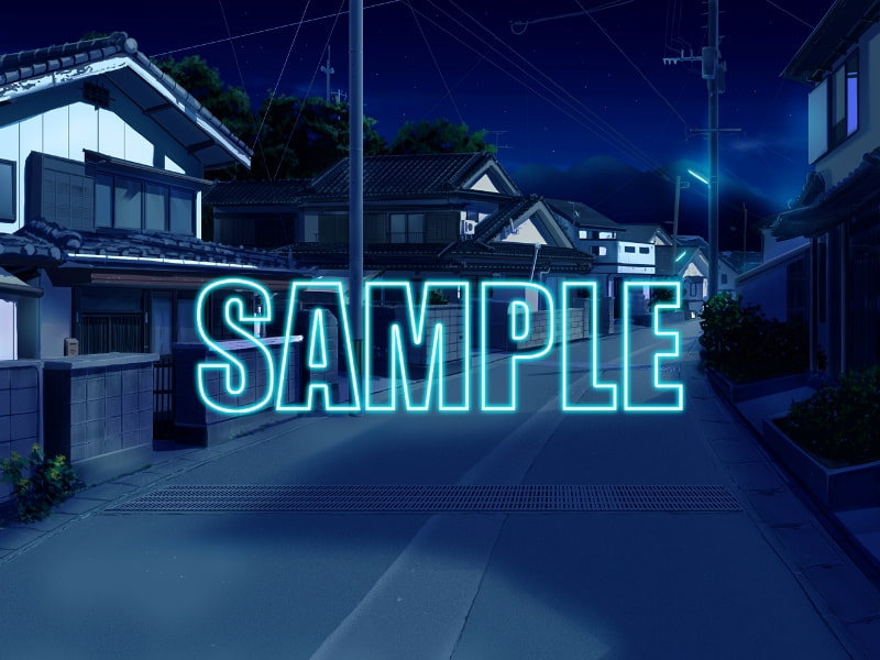 背景素材:住宅地1