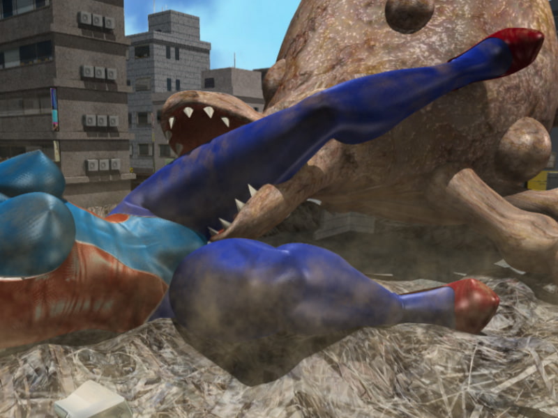 ウルトラレオタード01 巨大ヒロインリョナレ〇プ