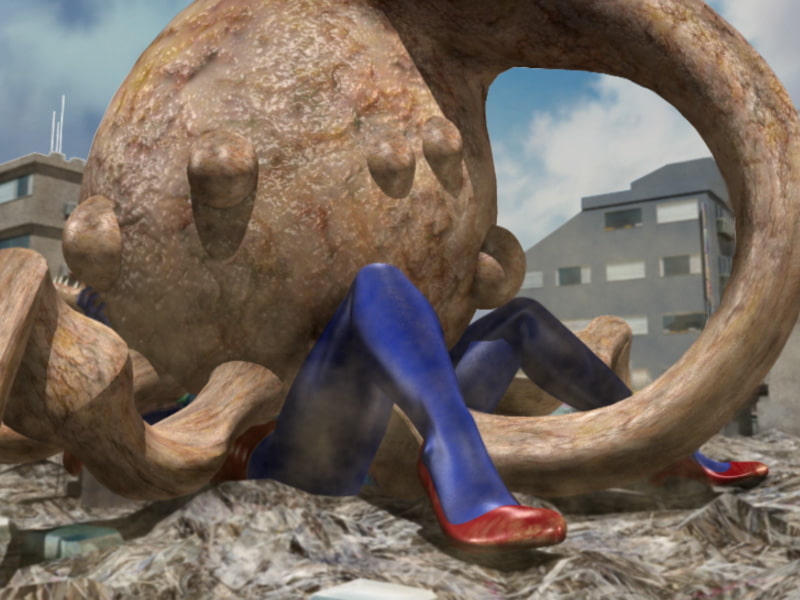 ウルトラレオタード01 巨大ヒロインリョナレ〇プ