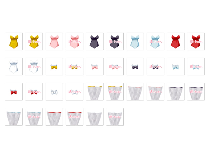 佐野俊英があなたの専用原画マンになります 衣装素材集C - バニーガール -