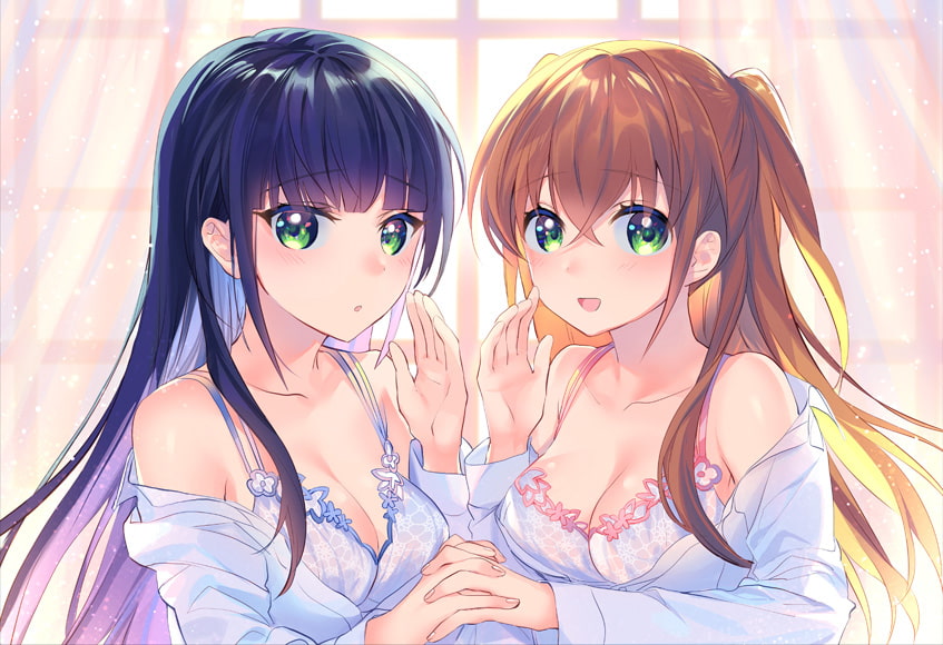 ふたごJKのあまあま☆スローオナニー ～兄さん、まだ射精しちゃダメ♪～