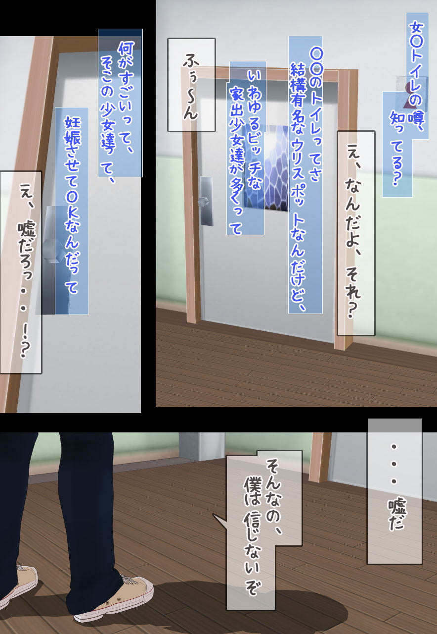 妊娠孕ませロリ～可愛い家出少女にトイレで赤ちゃんを作りたい!