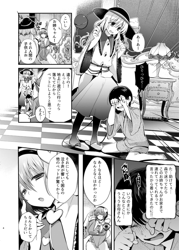 古明地姉妹のくすぐりペット