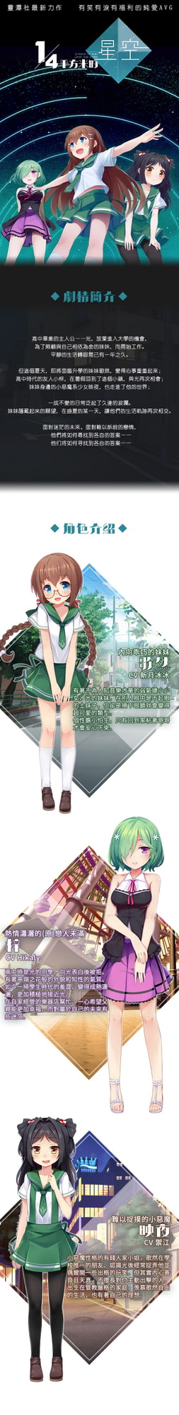 1/4平方メートルの星空【中国語版】