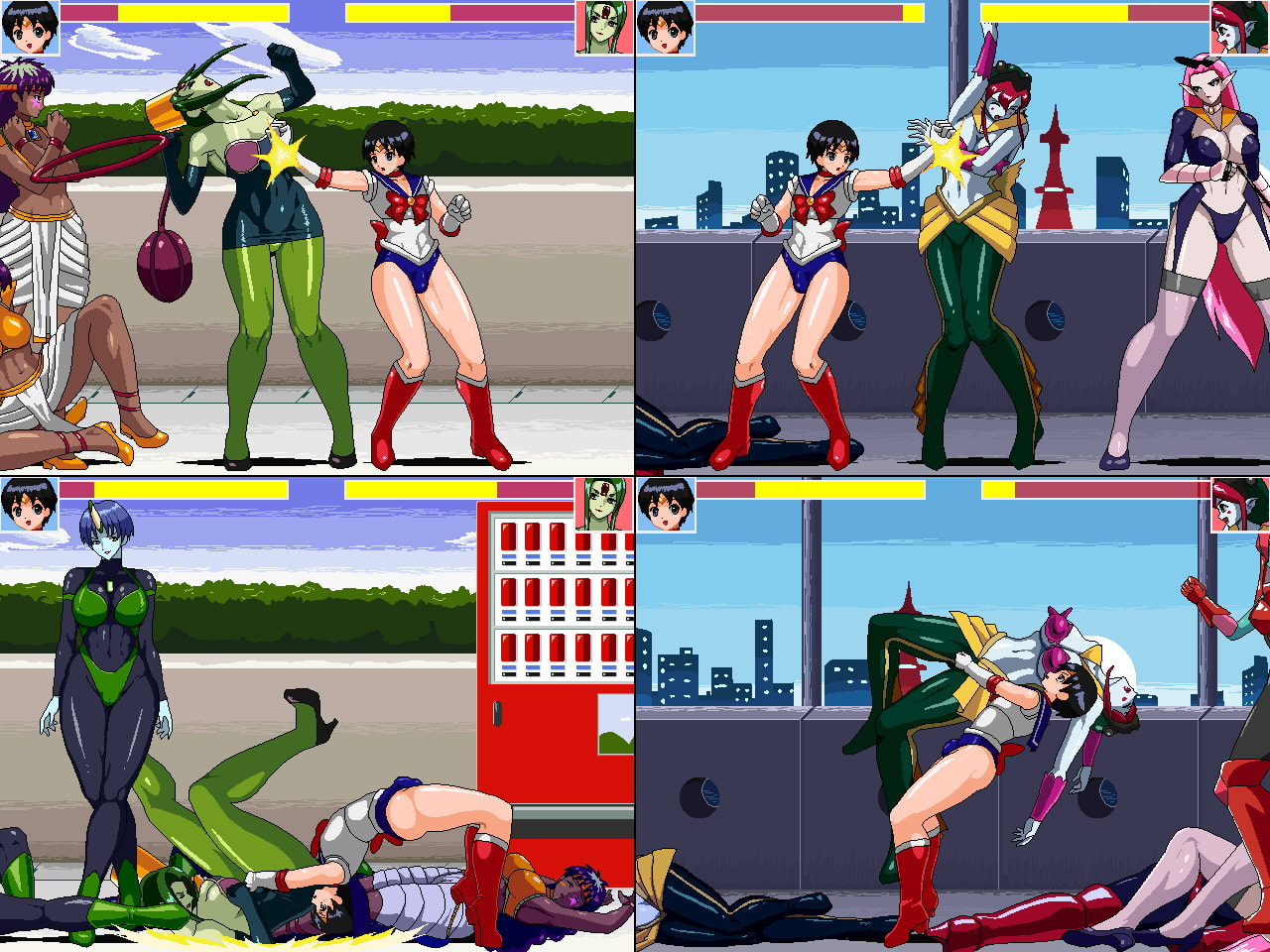 Size Fetish One x Shota Battle 2 - Female Mutant VS Crossdressing Soldier