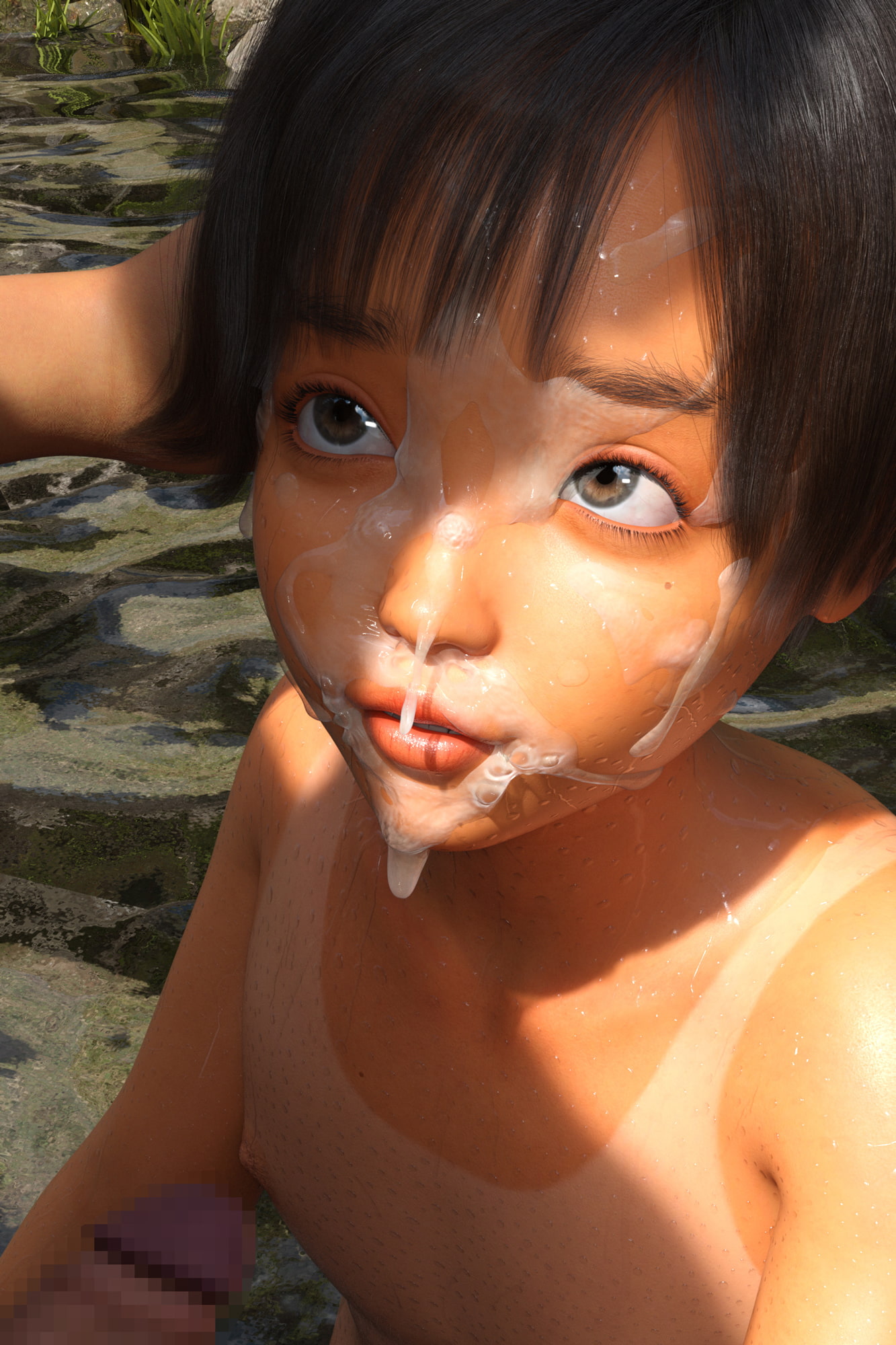 褐色妹と野外交尾〜近親相姦が日常化した兄妹〜