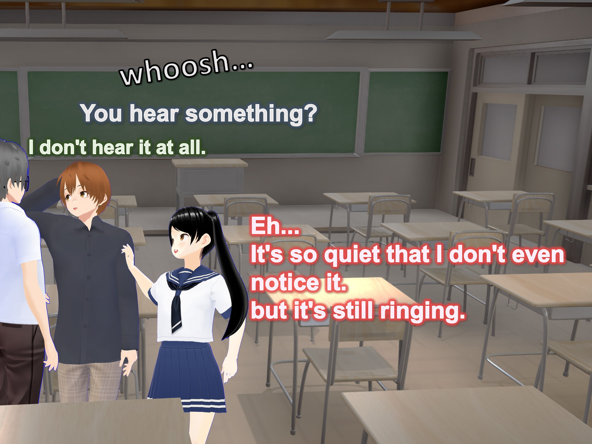 Outgrowing only girls, Overtake boys, Growth sound in the classroom