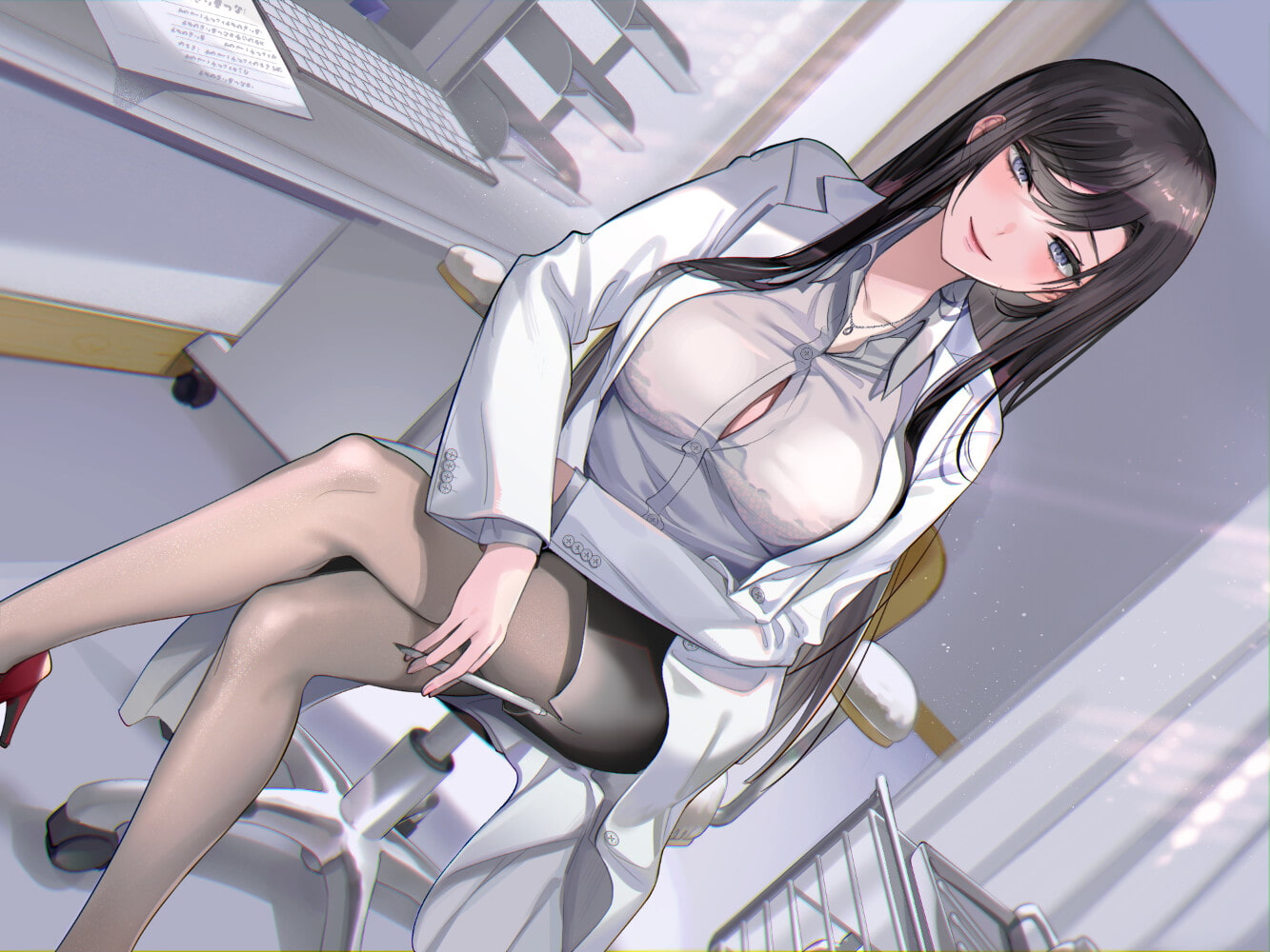 優秀な高身長ドS美人女医による愛情たっぷり誘惑焦らし早漏改善治療