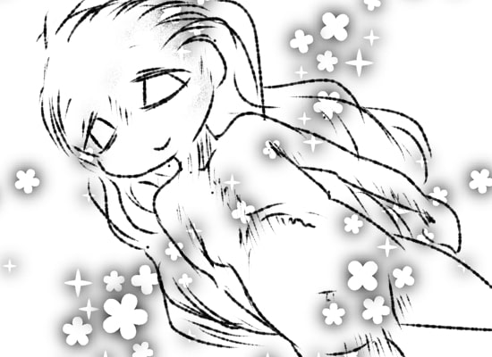 ○滅の刃の禰?豆子を描こうとしたら、幸薄そうな薄子※うすこが描けたよ。薄子かわいいのでかわいいかわいいしてあげて下さい※一枚だけ東方のうどんげです