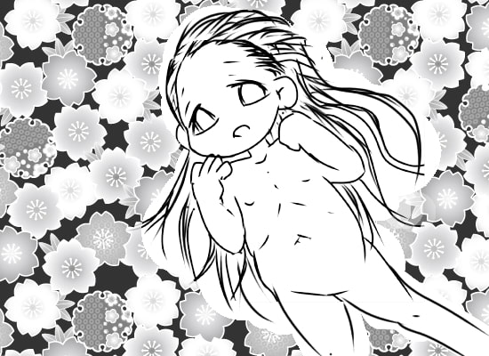 ○滅の刃の禰?豆子を描こうとしたら、幸薄そうな薄子※うすこが描けたよ。薄子かわいいのでかわいいかわいいしてあげて下さい※一枚だけ東方のうどんげです