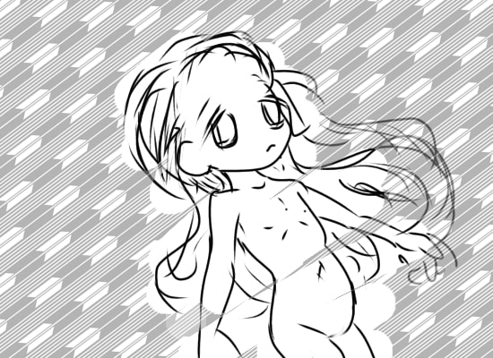 ○滅の刃の禰?豆子を描こうとしたら、幸薄そうな薄子※うすこが描けたよ。薄子かわいいのでかわいいかわいいしてあげて下さい※一枚だけ東方のうどんげです