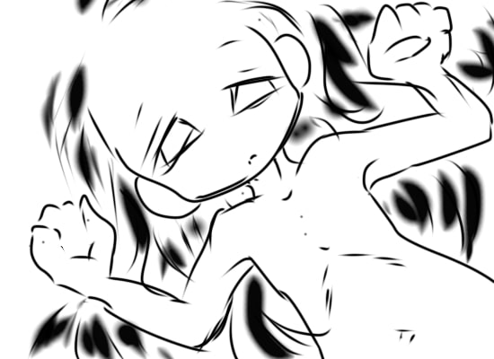 ○滅の刃の禰?豆子を描こうとしたら、幸薄そうな薄子※うすこが描けたよ。薄子かわいいのでかわいいかわいいしてあげて下さい※一枚だけ東方のうどんげです