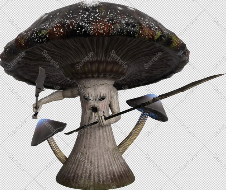 素材屋☆歌う宝石箱☆画像素材(デビルマッシュルーム)