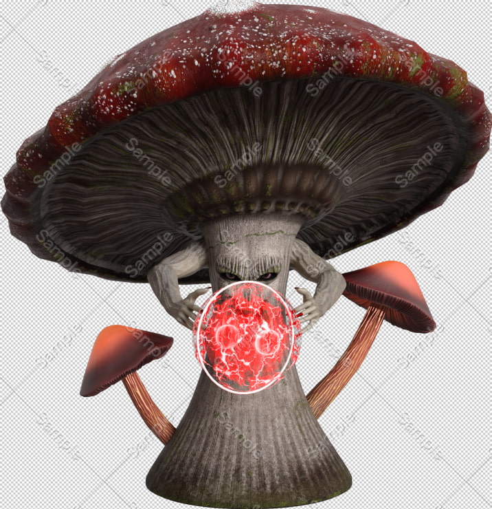 素材屋☆歌う宝石箱☆画像素材(デビルマッシュルーム)