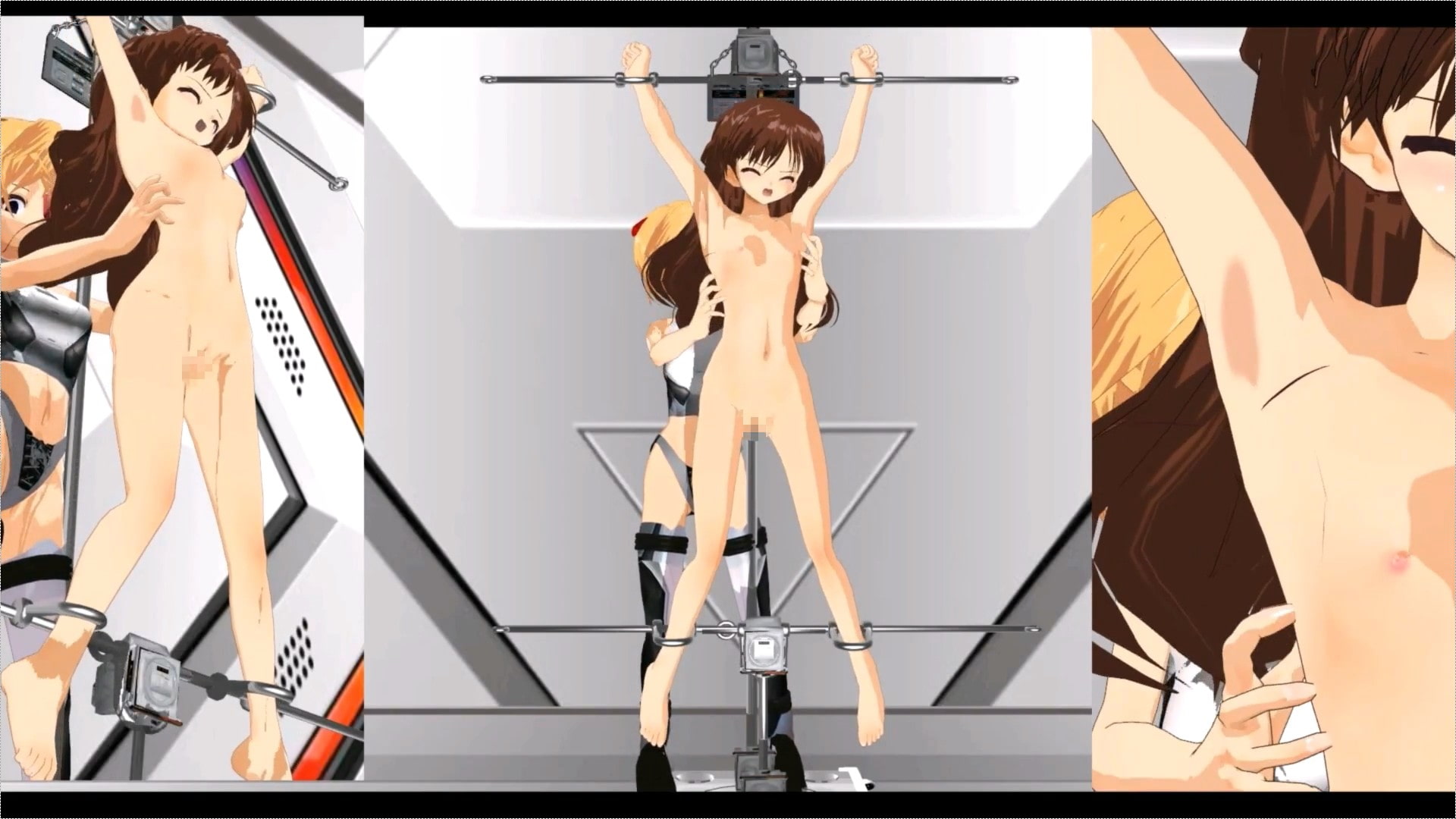 動画販 囚われた正義の美少女ヒロイン銀河警察アイ～監禁陵辱第一章 5話 オナニ-疑惑 くすぐり尋問