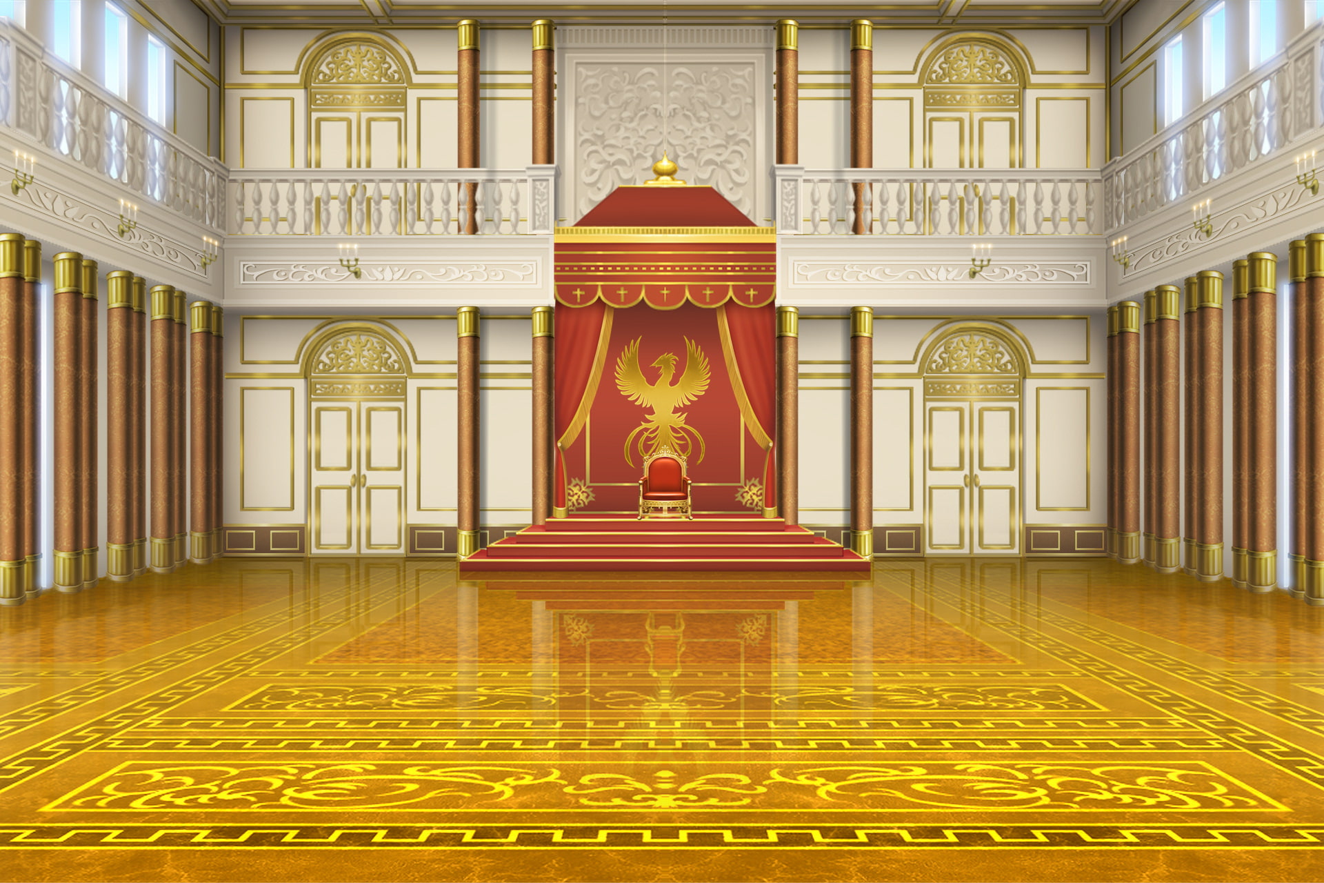 単品5種背景素材v001謁見の間