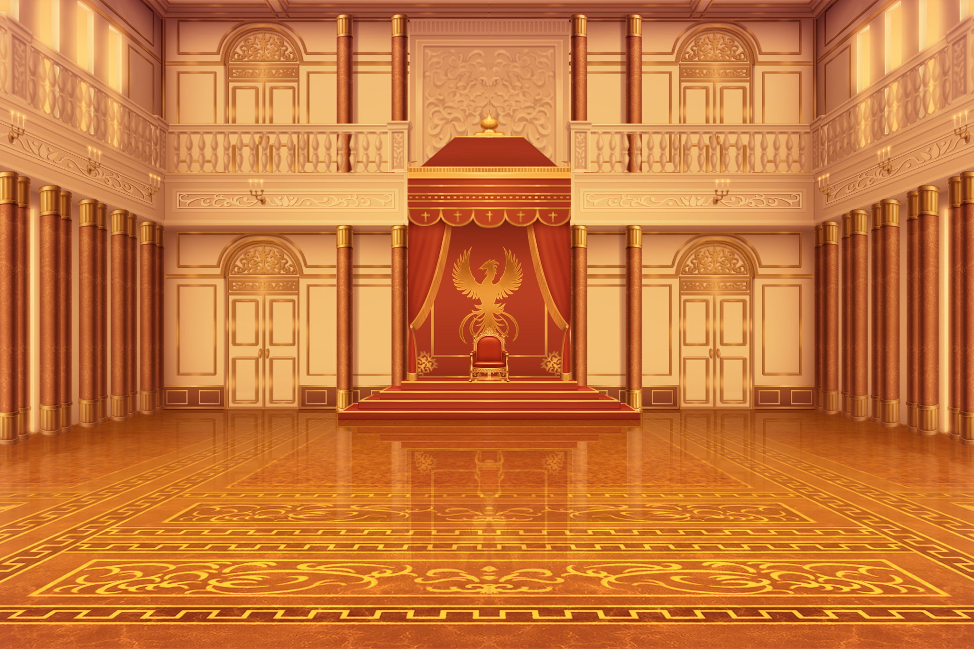 単品5種背景素材v001謁見の間