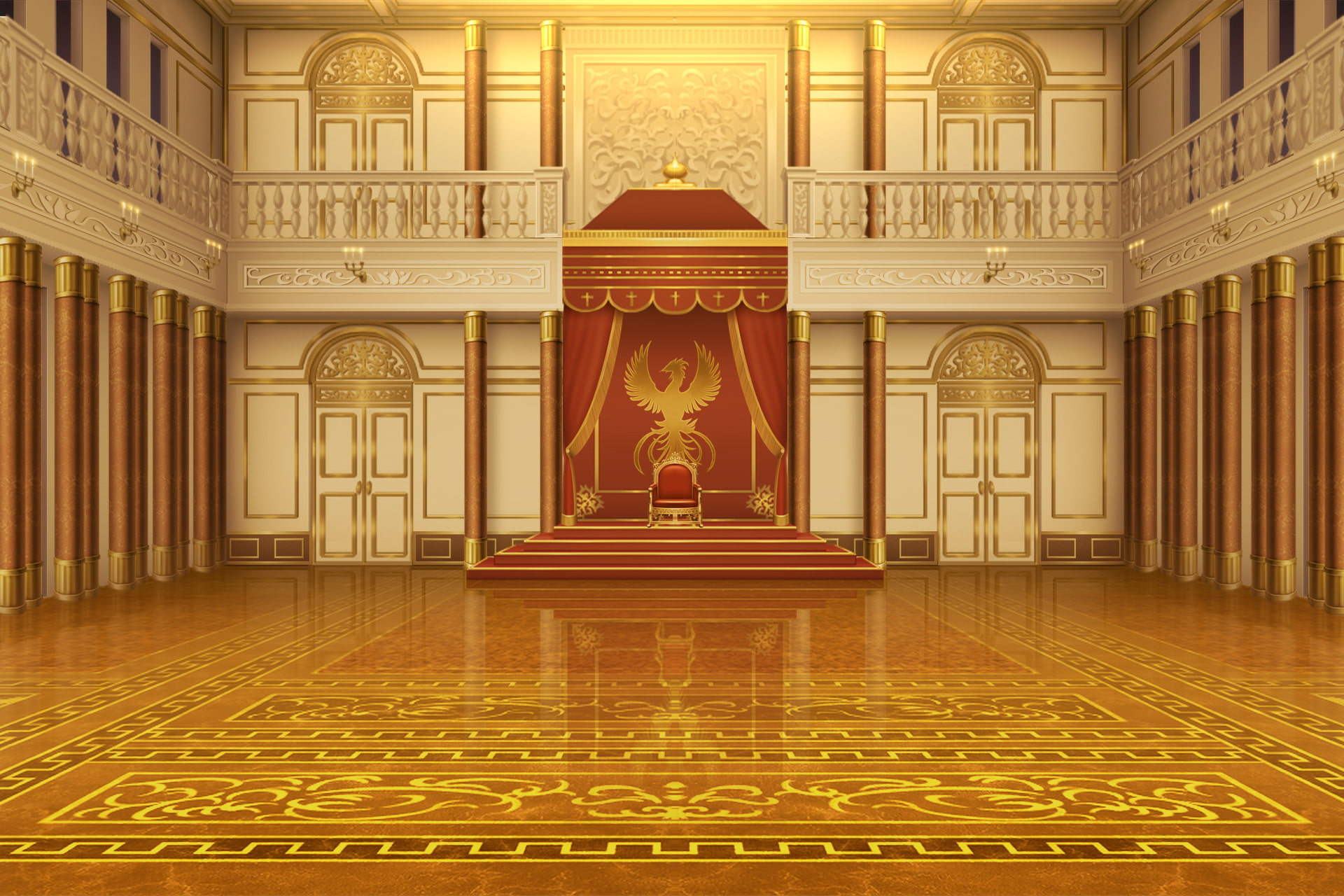 単品5種背景素材v001謁見の間