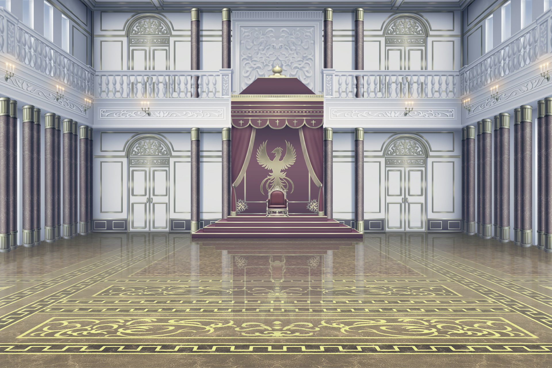 単品5種背景素材v001謁見の間