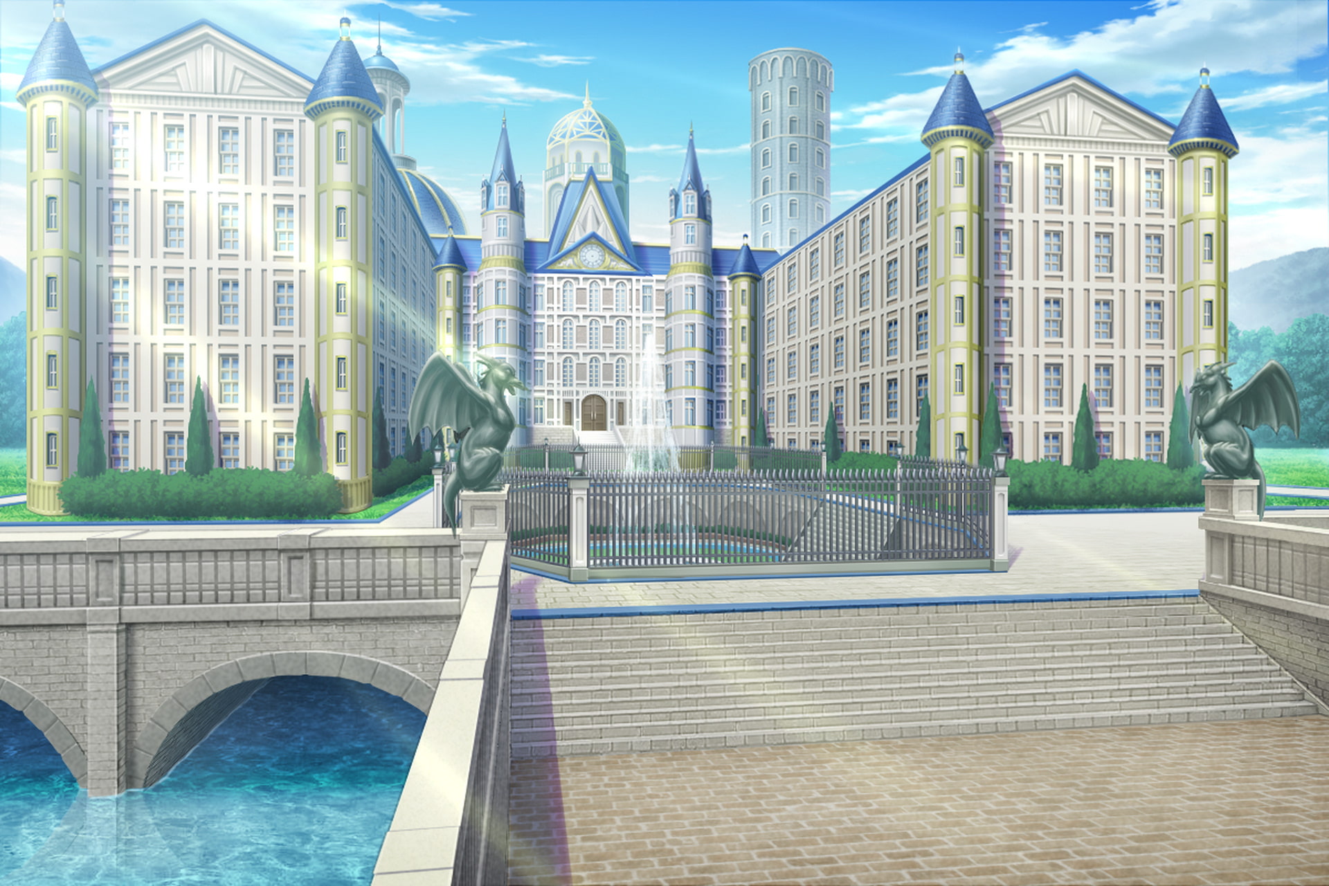 単品5種背景素材v03王城外観