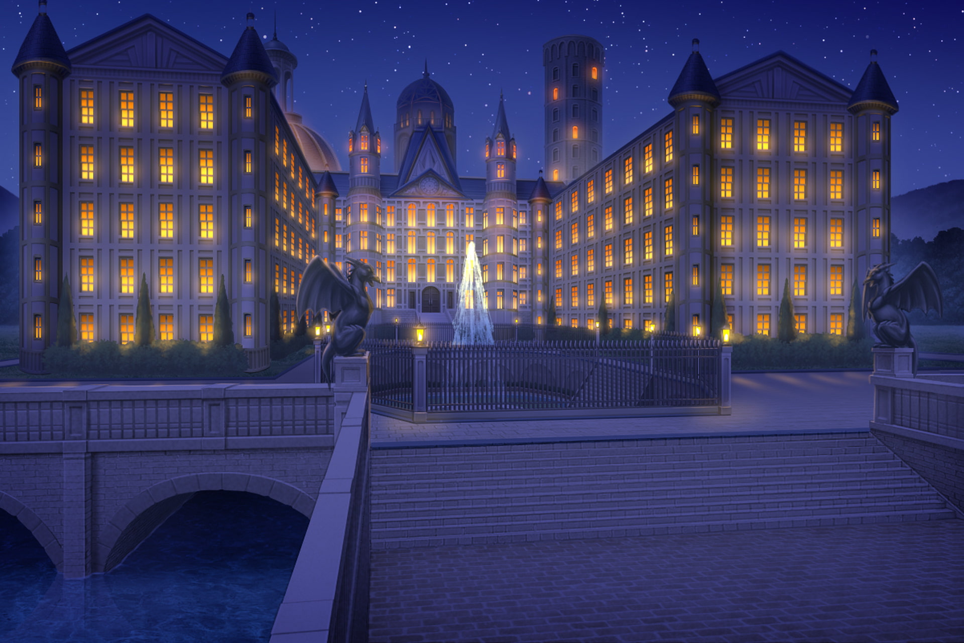 単品5種背景素材v03王城外観