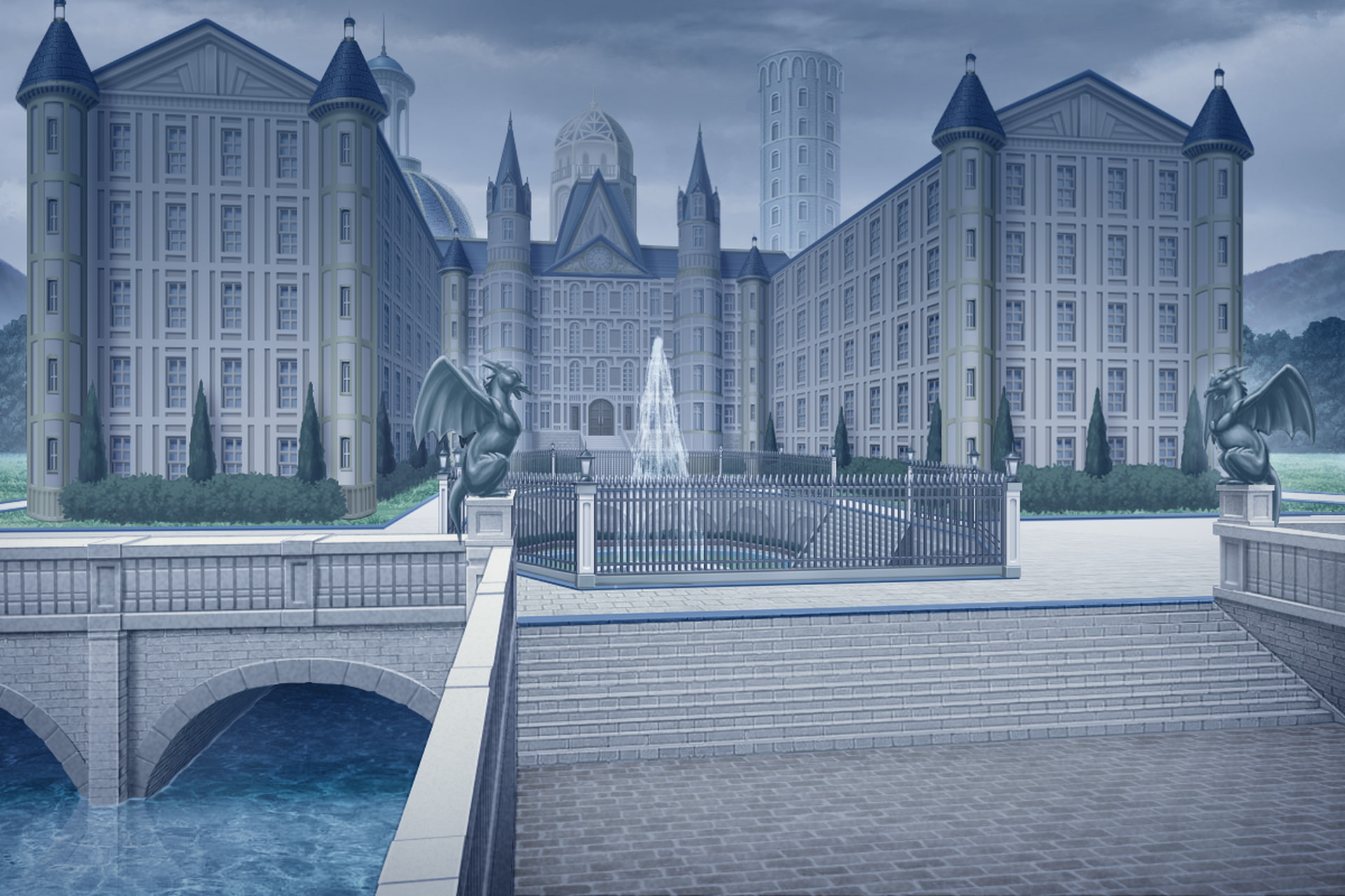 単品5種背景素材v03王城外観