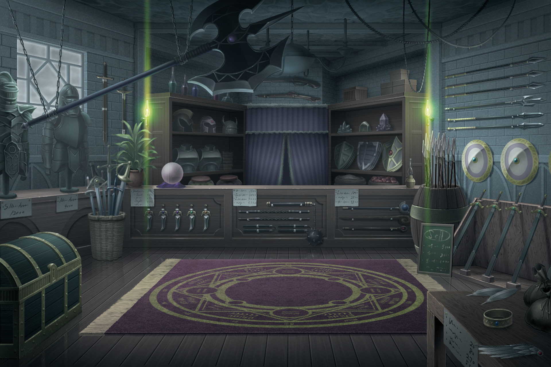 単品5種背景素材v04万屋店内